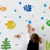 Kleuterschool Cartoon Marine Dier Decoratie Waterdichte Babykamer Badkamer Muursticker