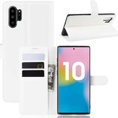 Litchi Texture Horizontale Flip Leren Case voor Galaxy Note 10 Pro, met Portemonnee & Houder & Kaartsleuven (wit)