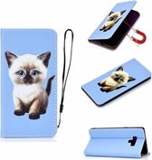 Voor Galaxy Note 9 3D Schilderen Horizontale Flip Leren Case met Houder & Kaartsleuf & Portemonnee & Lanyard (Kat)