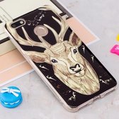 Voor Huawei P9 Lite Mini / Enjoy 7 Noctilucent Deer Pattern TPU Soft Back Case Beschermhoes