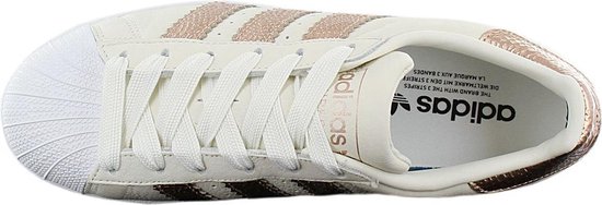 adidas Originals Superstar W - Dames Sneakers Sport Casual Schoenen  Off-White / Goud... | bol
