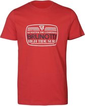 Brunotti tim O-hals shirt big logo rood - L