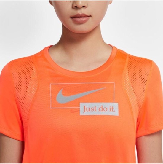 Nike Icon Clash Run shirt dames oranje | bol.com