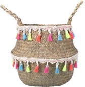 Handgeweven Bloempot - XL 32x28cm - Colorful