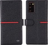 Voor Samsung Galaxy Note 20 GEBEI Bovennerf lederen horizontale flip beschermhoes met houder & kaartsleuven & portemonnee & fotolijst (zwart)