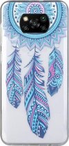 Voor Xiaomi Poco X3 Gekleurd tekeningpatroon Transparant TPU beschermhoes (windmolen)