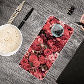 Voor Xiaomi Mi 10T Lite 5G schokbestendig geverfd transparant TPU beschermhoes (veel rode rozen)