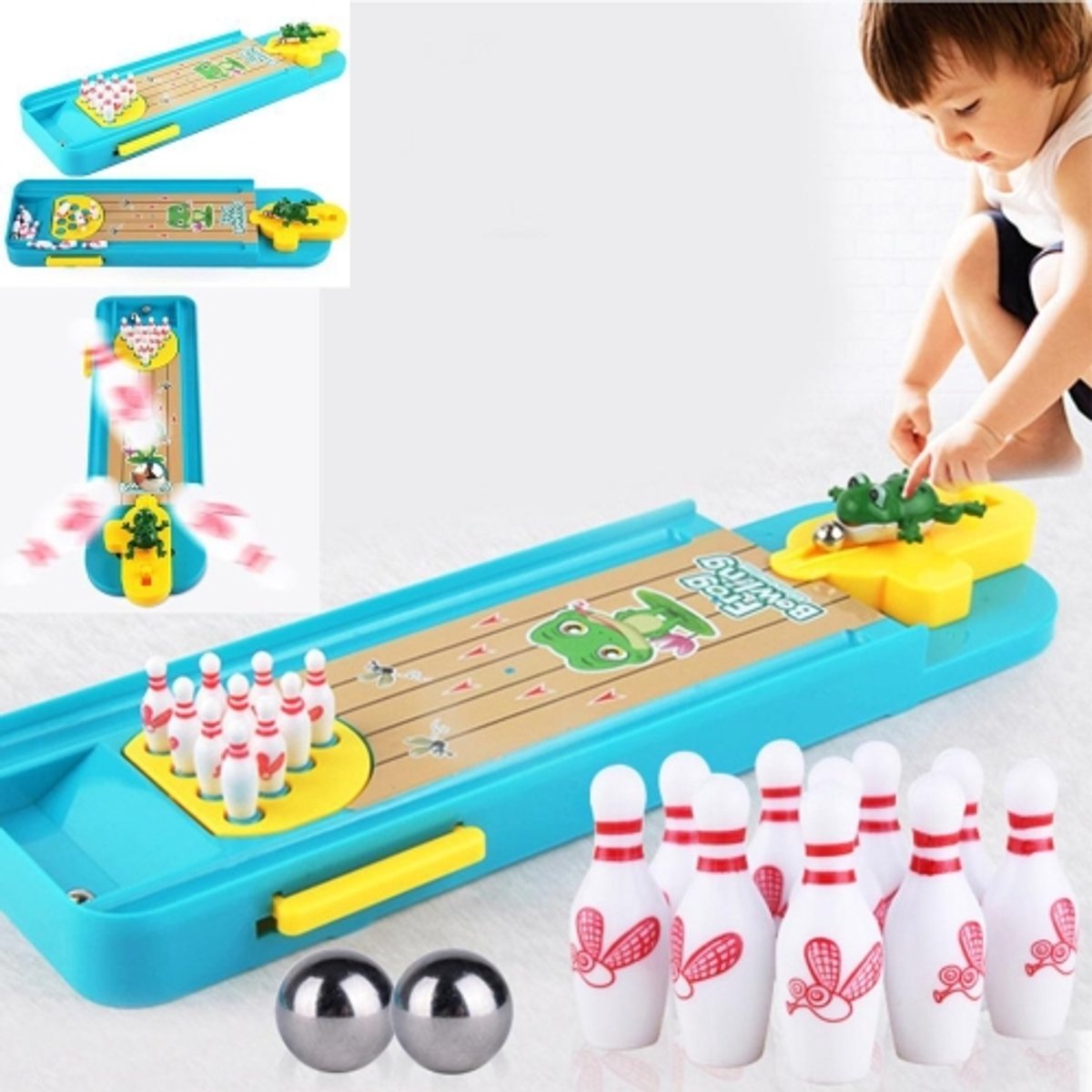 Kinderen Mini Desktop Bowling Toy Set Multicolor Indoor Education Board Game