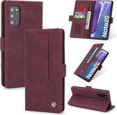 Voor Samsung Galaxy Note20 POLA 008 Serie Retro Klassieke Magnetische Horizontale Flip Leren Case met Houder & Kaartsleuven (Rood)