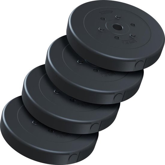 Het koud krijgen optocht Lee ScSPORTS® Halterschijven set 30 kg - Kunststof - 30 mm - 4 x 7,5 kg -  Gewichten | bol.com