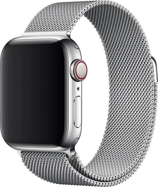 Milanees Geschikt voor Apple watch 38mm / 40mm RVS - Zilver - met een  stevige | bol.com