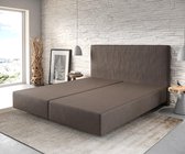 Boxspring frame Dream-Well Bruin 180x200 cm vlak geweven Beddengoed