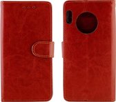 Huawei Mate 30 Pro Hoesje - Mobigear - Wallet Serie - Kunstlederen Bookcase - Bruin - Hoesje Geschikt Voor Huawei Mate 30 Pro