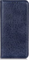 Samsung Galaxy A51 Hoesje - Mobigear - Cowboy Serie - Kunstlederen Bookcase - Blauw - Hoesje Geschikt Voor Samsung Galaxy A51