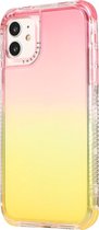 Apple iPhone 12 Pro Max Hoesje - Mobigear - Gradient Serie - Hard Kunststof Backcover - Rood / Geel - Hoesje Geschikt Voor Apple iPhone 12 Pro Max