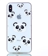 Apple iPhone XS Max Hoesje - Mobigear - Design Serie - TPU Backcover - Panda - Hoesje Geschikt Voor Apple iPhone XS Max