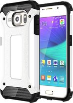 Samsung Galaxy S6 Hoesje - Mobigear - Outdoor Serie - Hard Kunststof Backcover - Wit - Hoesje Geschikt Voor Samsung Galaxy S6