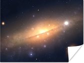 Une illustration orange de l'affiche de la Voie lactée 80x60 cm - Tirage photo sur Poster (décoration murale salon / chambre)
