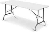 Alice's Garden Opvouwbare partytafel - 180x70cm - kunststof - wit