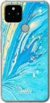 6F hoesje - geschikt voor Google Pixel 5 -  Transparant TPU Case - Endless Azure #ffffff