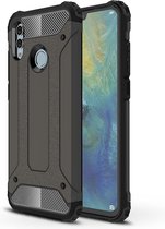 Huawei P Smart (2019) Hoesje - Mobigear - Outdoor Serie - Hard Kunststof Backcover - Bruin - Hoesje Geschikt Voor Huawei P Smart (2019)