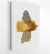 Luxury gold abstract arts background. Wall arts vector 4 - Moderne schilderijen – Vertical – 1894295248 - 115*75 Vertical