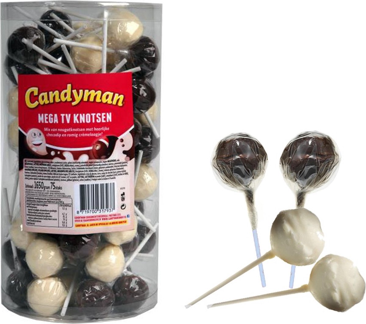 Candyman Mega TV knotsen - 75 stuks