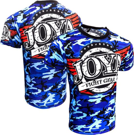 Joya Camouflage - T-shirt - Katoen - Blauw - 128