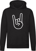 Rock Fingers Hoodie | sweater | rock and roll | rocknroll | rocking | rockmuziek | unisex | capuchon