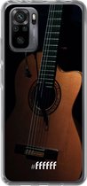 6F hoesje - geschikt voor Xiaomi Redmi Note 10 Pro -  Transparant TPU Case - Guitar #ffffff