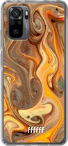 6F hoesje - geschikt voor Xiaomi Redmi Note 10 Pro -  Transparant TPU Case - Brownie Caramel #ffffff