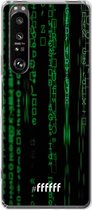 6F hoesje - geschikt voor Sony Xperia 1 III -  Transparant TPU Case - Hacking The Matrix #ffffff