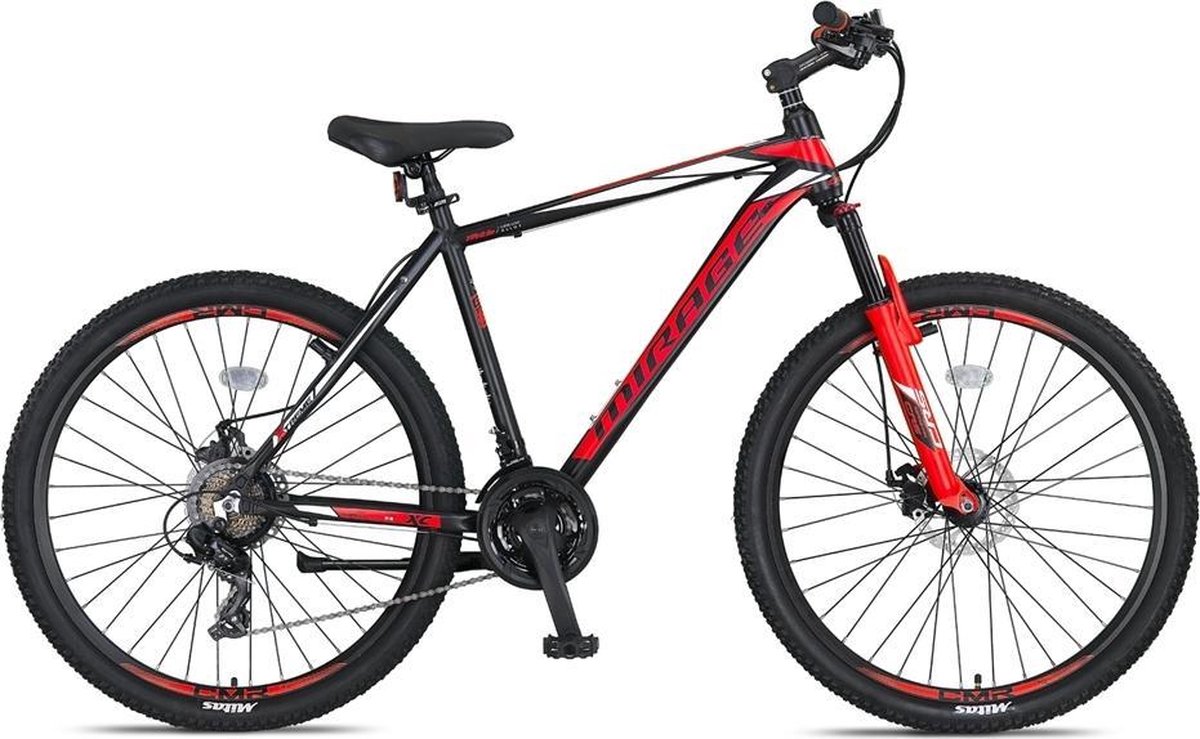 Umit Mirage MTB 27.5 inch 2D 21v Zwart Rood | bol.com