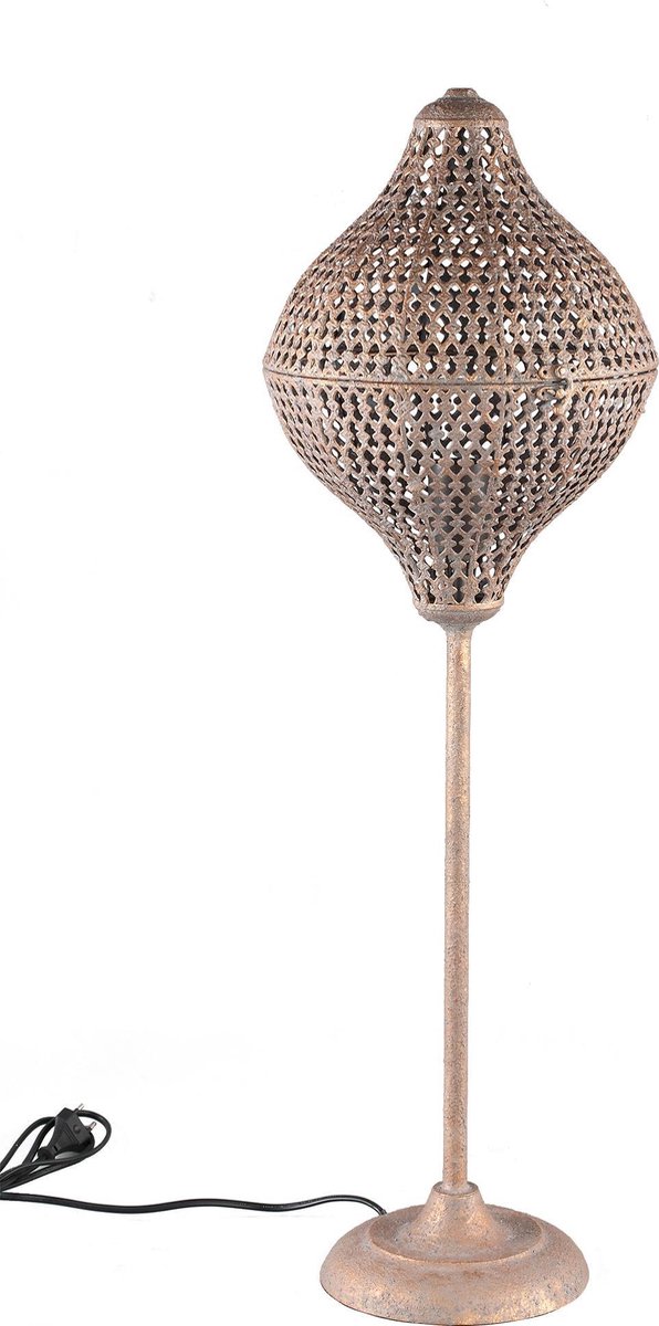 PTMD Jolene Vloerlamp - 27,5 x 26,5 x 82 cm - Metaal - Koper