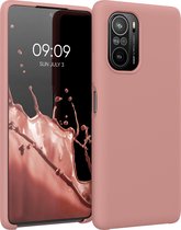 kwmobile telefoonhoesje voor Xiaomi Mi 11i / Poco F3 - Hoesje met siliconen coating - Smartphone case in winter roze