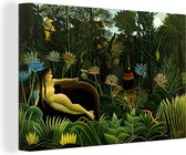 Canvas Schilderij De droom - schilderij van Henri Rousseau - 90x60 cm - Wanddecoratie