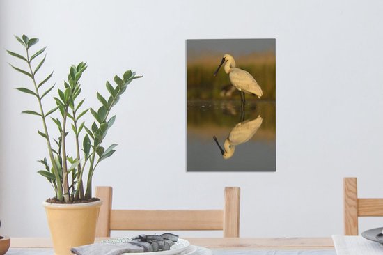 Reflet d'une spatule dans l'eau calme Toile 20x30 cm - petit - Tirage photo sur toile (Décoration murale salon / chambre)