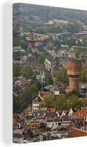 Skyline d'Utrecht depuis le haut de la Dom Tower Toile 40x60 cm - Tirage photo sur toile (Décoration murale salon / chambre) / Villes européennes Peintures sur toile