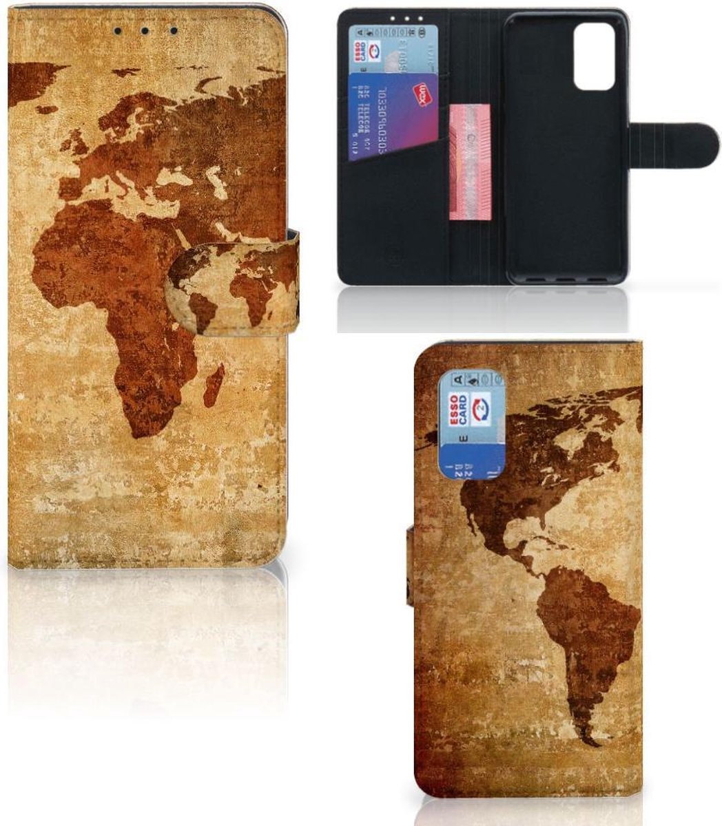 Samsung Galaxy A32 4G Flip Cover Wereldkaart