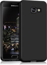 kwmobile telefoonhoesje geschikt voor Samsung Galaxy A3 (2016) - Hoesje voor smartphone - Back cover in mat zwart