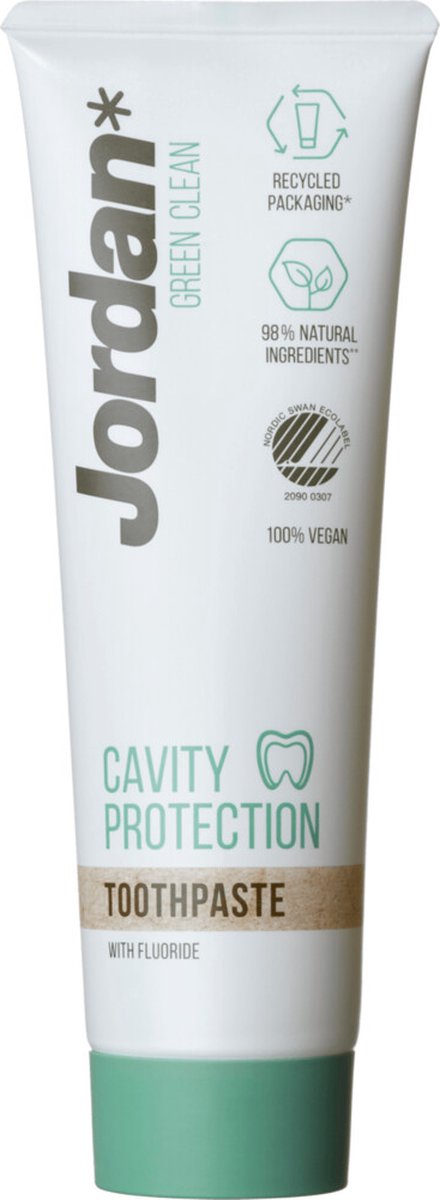 Jordan Cavity Protection Tandpasta - 75 ml - Green Clean