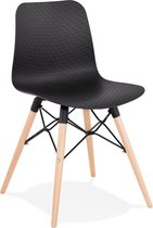 Alterego Scandinavische stoel 'TONIC' zwart design