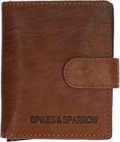 Spikes & Sparrow Dames portemonnee Bronco Leer - cognac