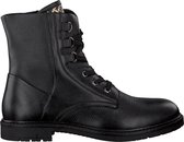 Apples & Pears Gessica Veterboots - Laarzen Met Veters - Meisjes - Zwart - Maat 30