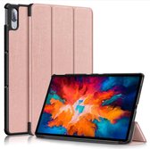 Tri-Fold Book Case - Lenovo Tab P11 Pro Hoesje - Rose Gold