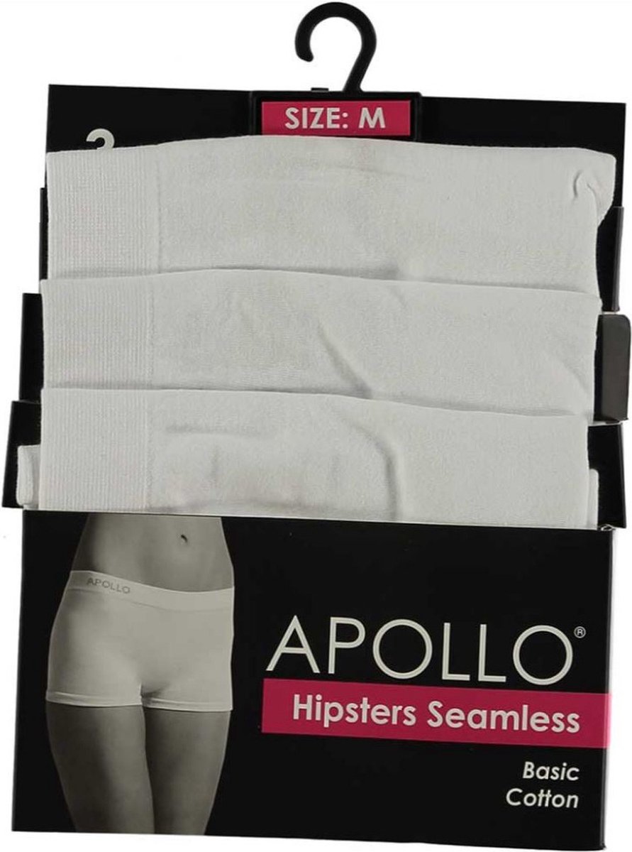 Comfort Essentials - Naadloos Ondergoed Dames - Dames Hipsters - 3 pack - Wit - XL - Dames Ondergoed Boxershort
