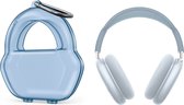 Apple AirPods Max Hoesje - Mobigear - Crystal Box Serie - Hard Kunststof Hoesje - Blauw - Hoesje Geschikt Voor Apple AirPods Max