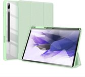 Dux Ducis Toby Samsung Galaxy Tab S7 FE Hoes Tri-Fold Book Case Groen