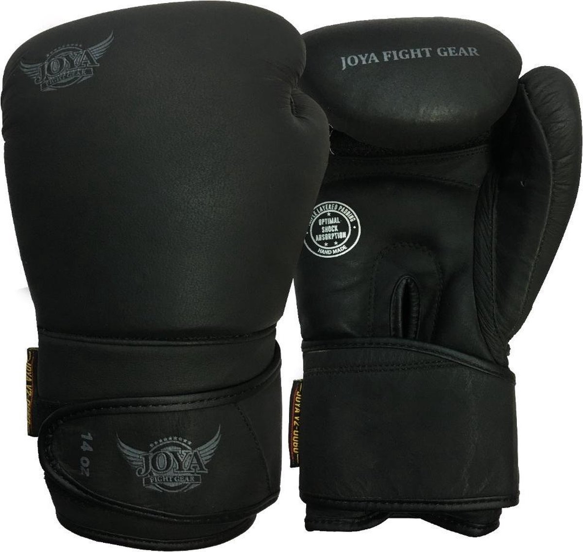 Joya Bokshandschoenen THAI model V2.0 - Leer - Zwart - 14 oz.