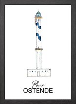 A2 PHARE OSTENDE POSTER IN FRAME - JOYIN